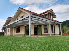 POLLARD Eck-Pergola aus Aluminium mit Polycarbonat