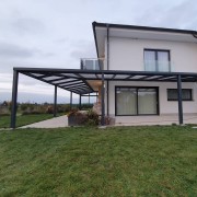 POLLUX Eck-Pergola aus Aluminium mit Glas, Modell 2022