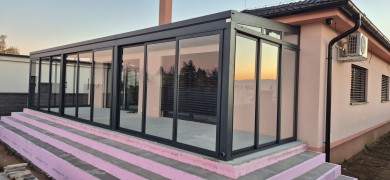 ZANIA saisonaler Wintergarten mit Glas, Modell 2022
