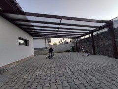 POLLARD selbsttragende Aluminium-Pergola, XXL Große, mit Polycarbonat