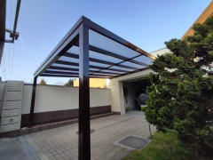 POLLARD selbsttragende Aluminium-Pergola, XXL Große, mit Polycarbonat